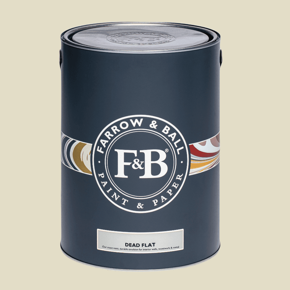 FARROW & BALL DEAD FLAT 1 LIME WHITE 5L