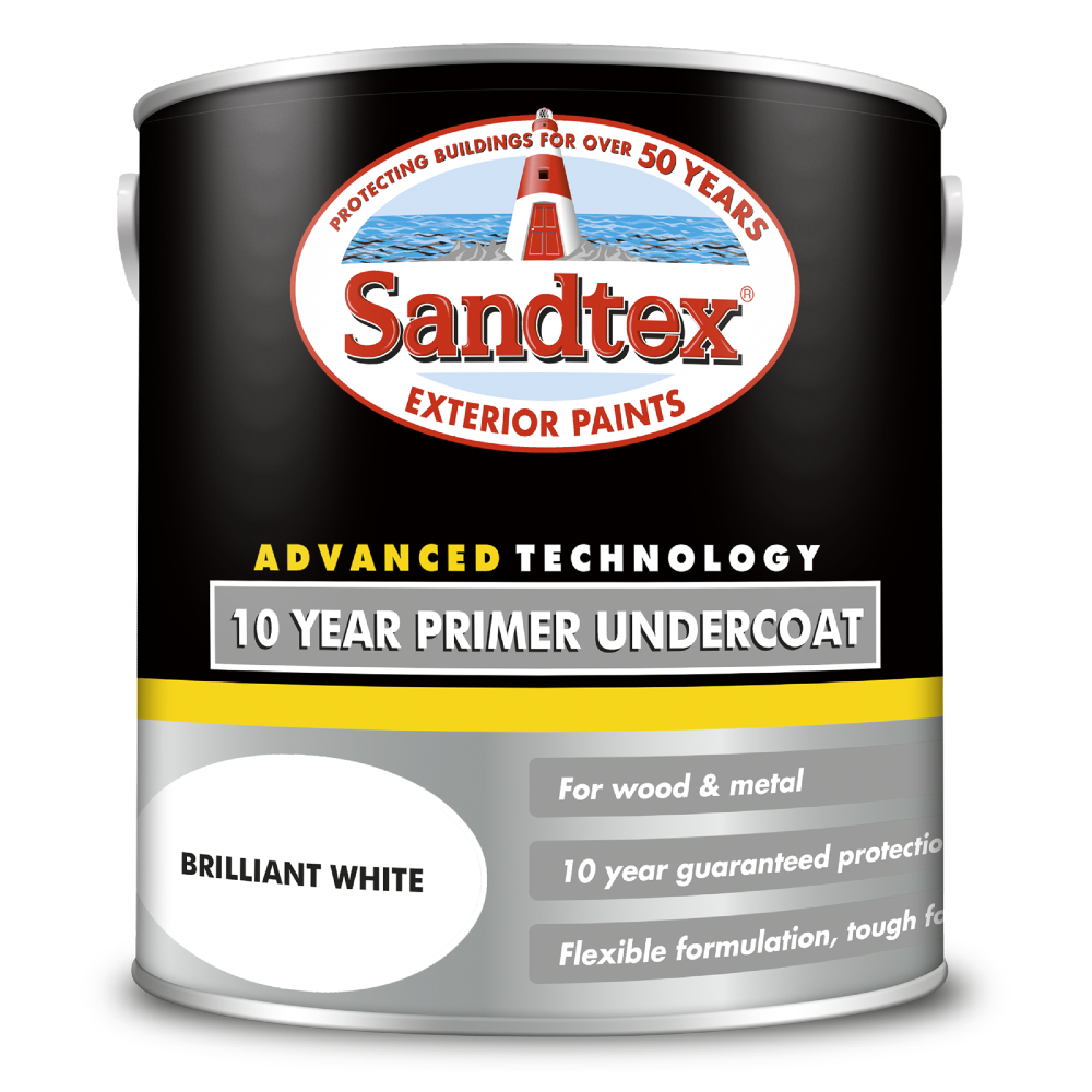 Sandtex Sandtex 10 Year Primer Undercoat White 2.5L – Paint Stop Limited