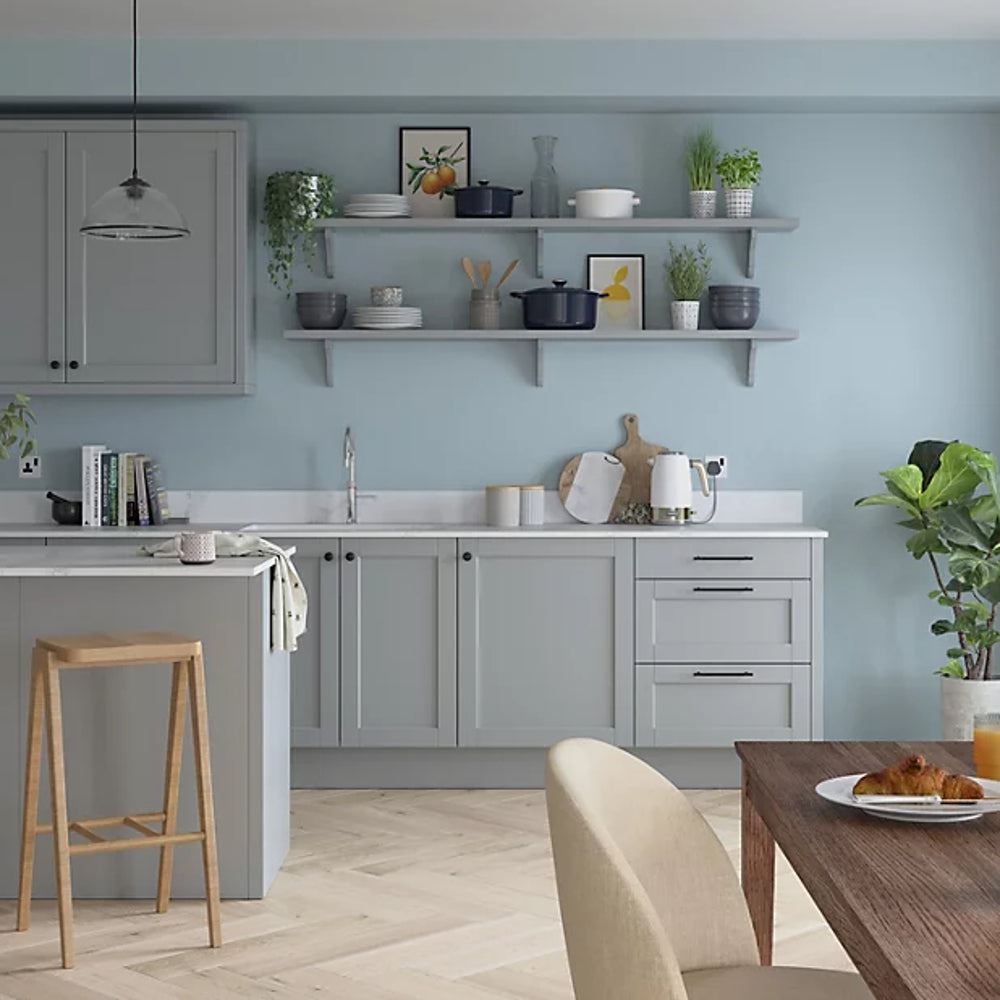DULUX TRADE QD SATINWOOD COASTAL GREY 1L