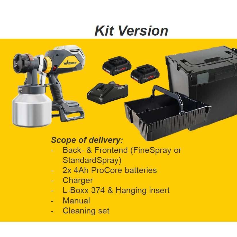 WAGNER HAND HELD XVLP FC4000 18V CORDLESS KIT