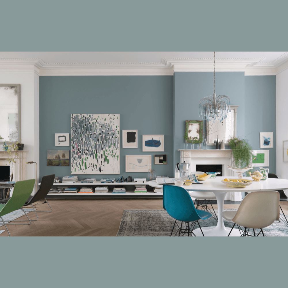 FARROW & BALL FLAT EGGSHELL 85 OVAL ROOM BLUE 750ML
