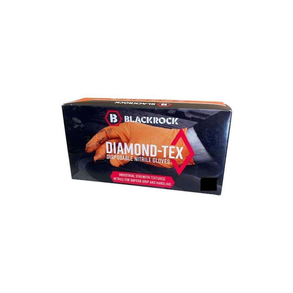 BLACKROCK DIAMOND-TEX DISPOSABLE GLOVES LGE PK50