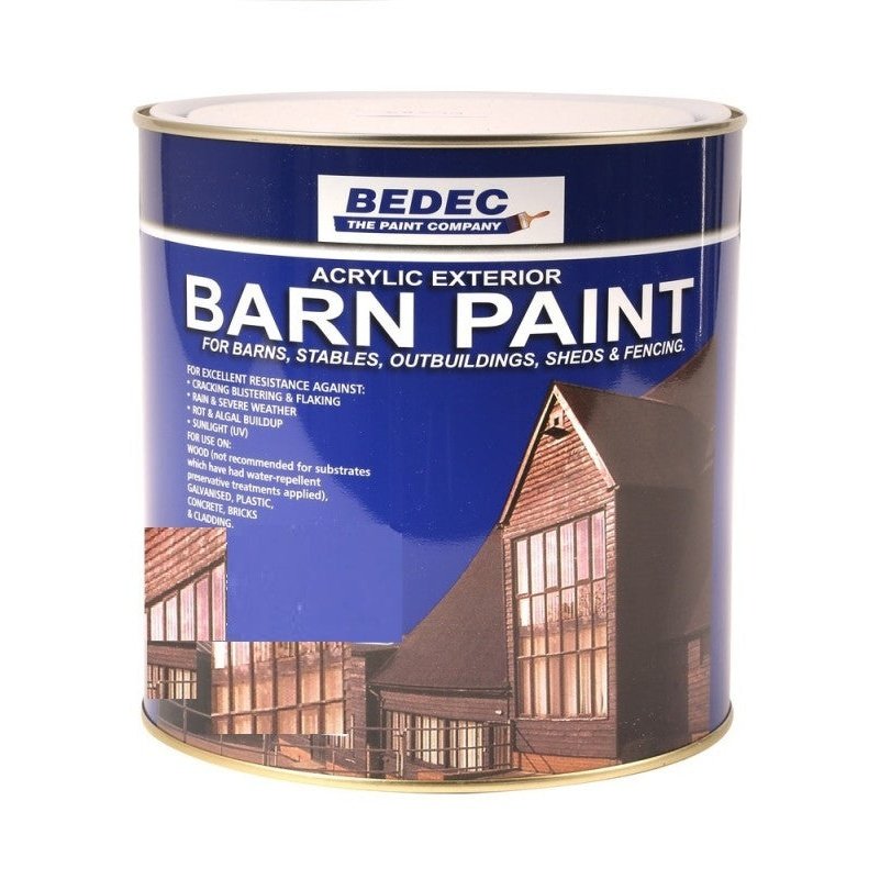 BEDEC BARN PAINT SEMI GLOSS JACOBEAN WALNUT WOOD STAIN 2.5L — Paint