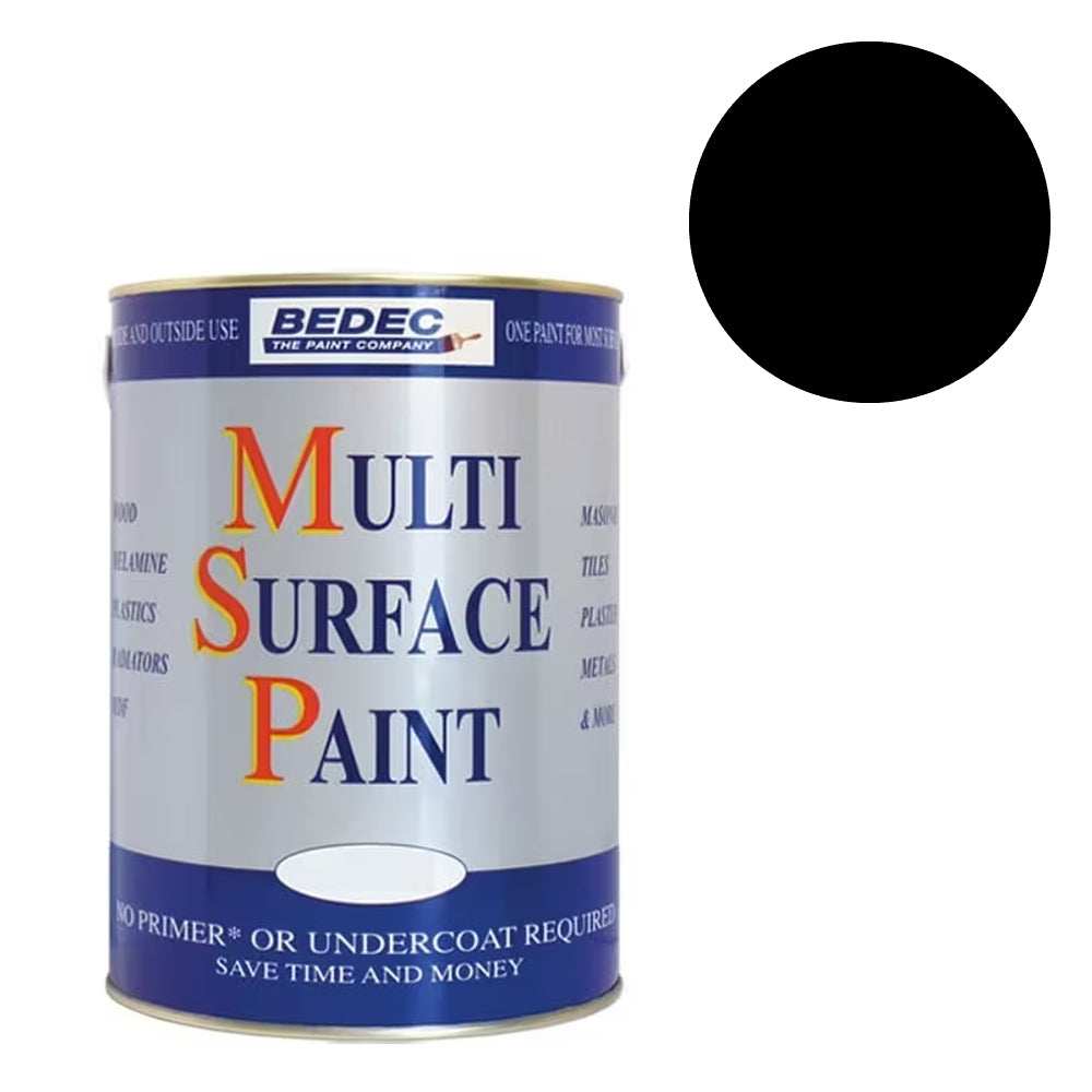 BEDEC MSP MULTI SURFACE PAINT SATIN BLACK 5L