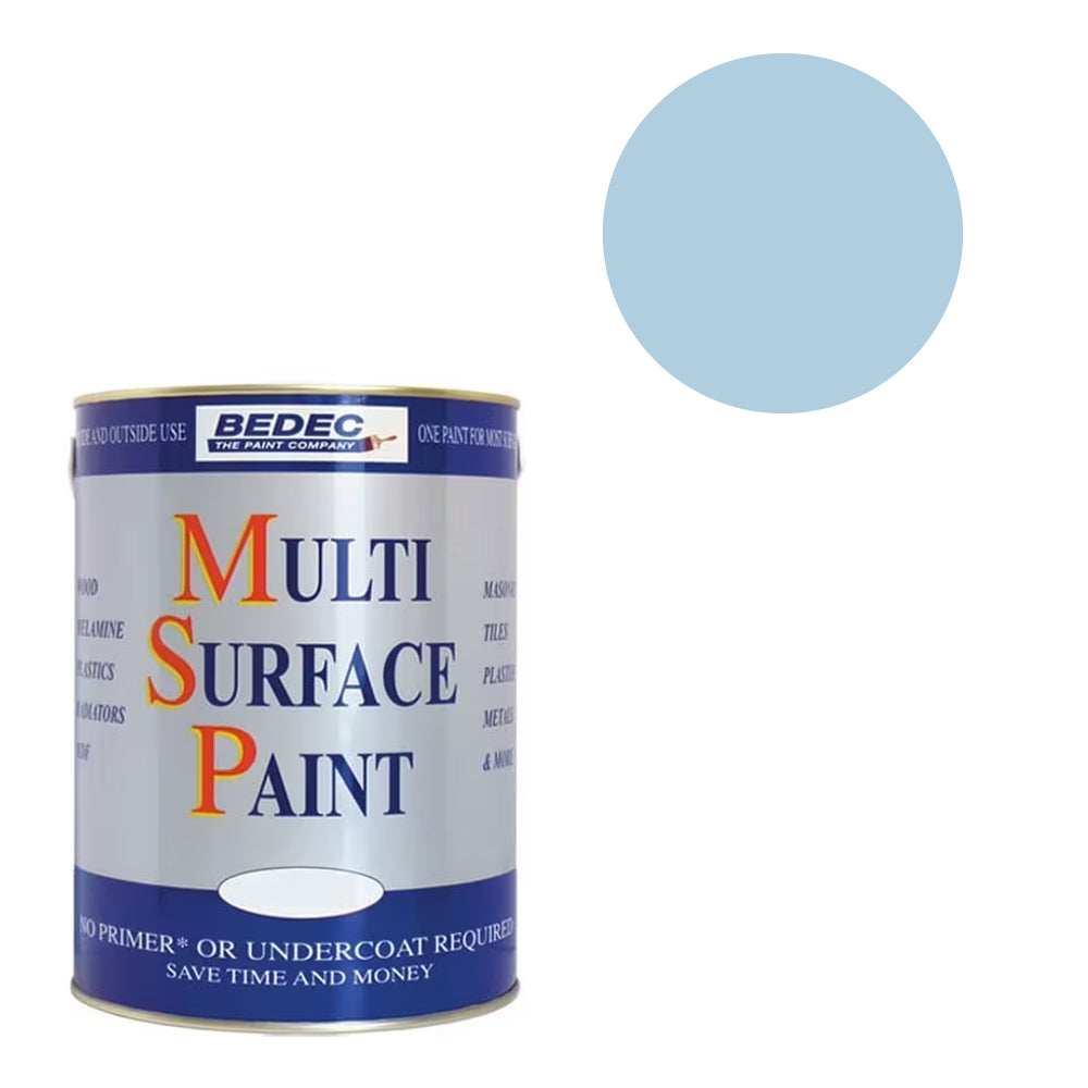 BEDEC MSP MULTI SURFACE PAINT SATIN POWDER BLUE 750ML