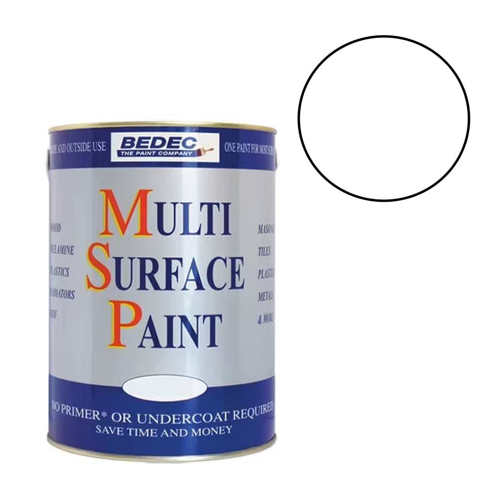 BEDEC MSP MULTI SURFACE PAINT MATT WHITE 5L