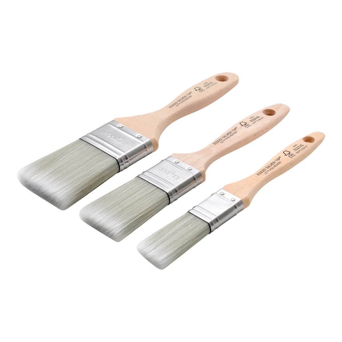 WOOSTER SILVER TIP PAINT BRUSH SET 1