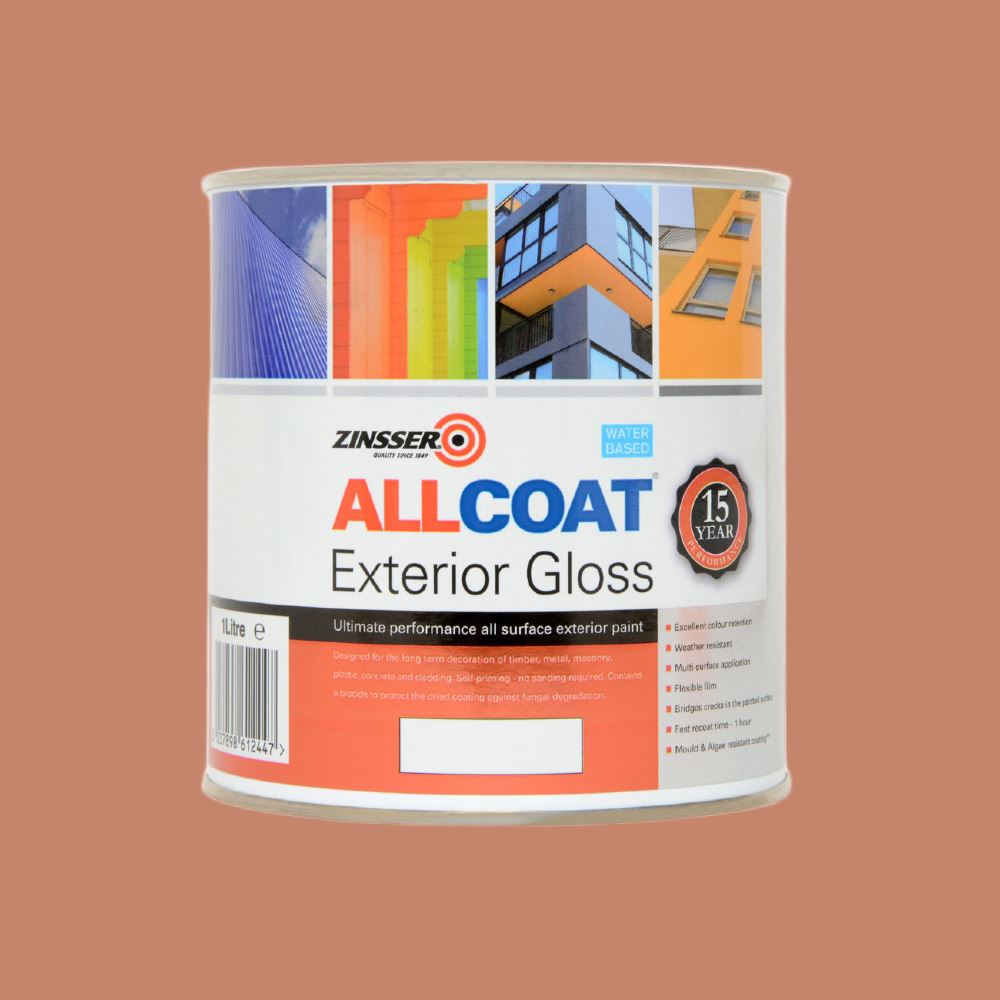 ZINSSER ALLCOAT EXTERIOR GLOSS WATER BASED RAL 3012 1L – Paint Stop Limited