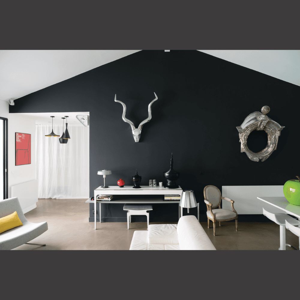 FARROW & BALL FLAT EGGSHELL 256 PITCH BLACK 2.5L