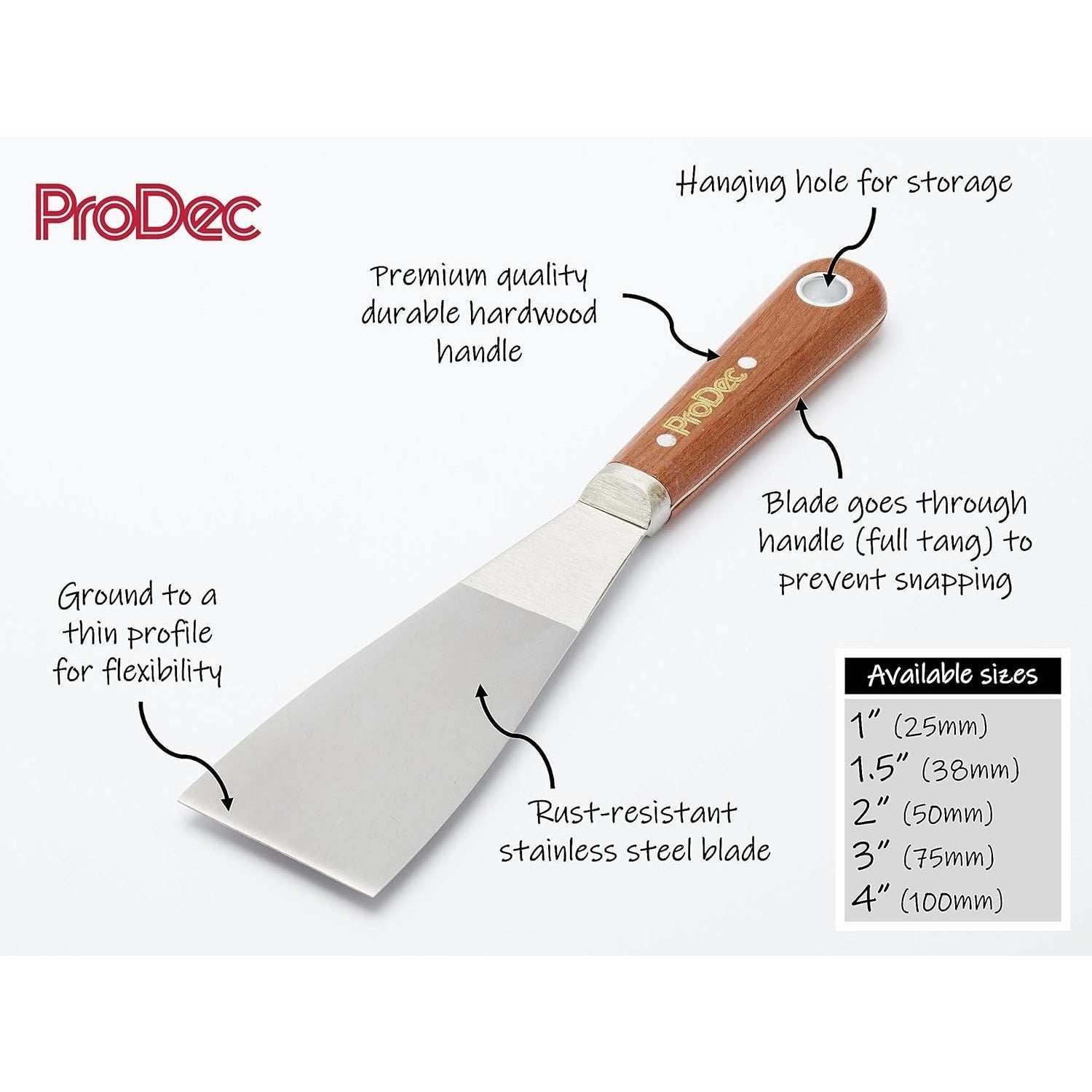 SCALE TANG FILLING KNIFE 2 INCH/50mm