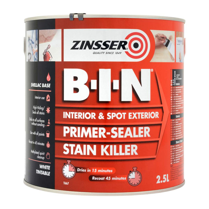 ZINSSER BIN PRIMER 2.5L