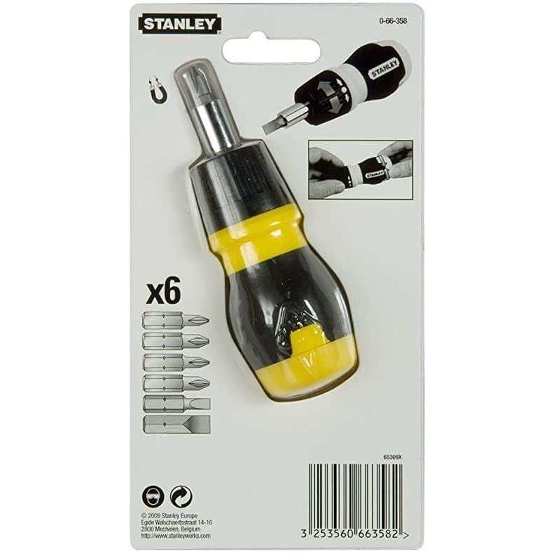STANLEY MULTIBIT RATCHET STUBBY & BITS