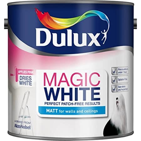 DULUX MAGIC WHITE WALL AND CEILING PAINT MATT 2.5L