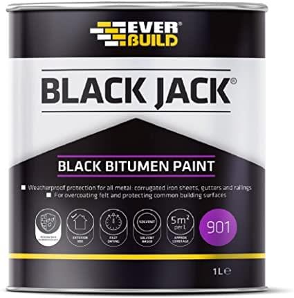 BLACK JACK BITUMEN PAINT BLACK 1L
