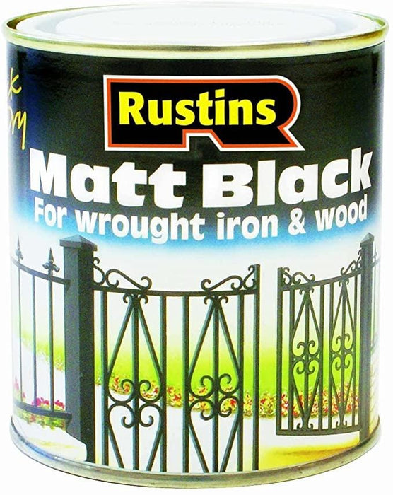 RUSTINS MATT BLACK 1L