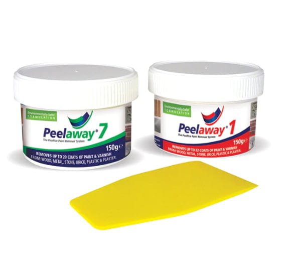 Peelaway 1 and 7 test pack is the ideal solution for testing painted sufaces to decide most suitable version to use for stripping paints and varnishes. It can also be used for assesing application thickness and drying times. Peelaway 7 is ideal for the re