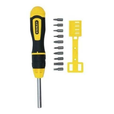 STANLEY MULTIBIT RATCHET SCREWDRIVER 10 BITS