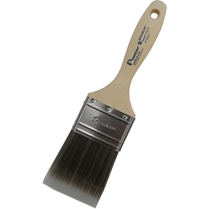 PREMIER HAND CRAFTED FLAT PAINT BRUSH USA BROOKLYN SOFT BLEND POLYESTER 2INCH