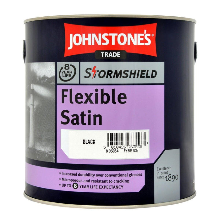 JOHNSTONES STORMSHIELD SATIN 2.5L BLACK