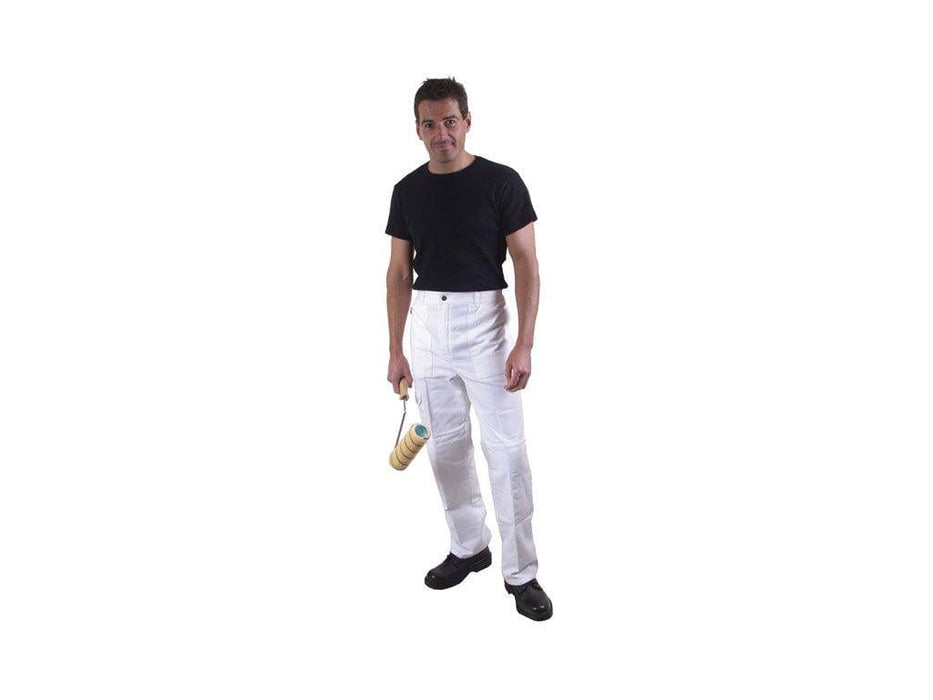DICKIES PAINTERS TROUSERS WHITE 30 INCH