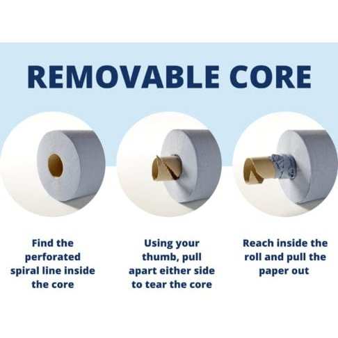 BLUE PAPER ROLL PACK OF 6